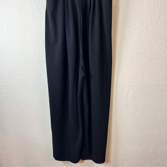 Halara Black Adjustable Waffle Plicated Overalls Jumpsuit - Picture 6 of 13